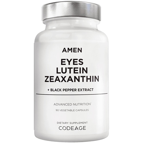 AMEN Eyes Lutein Zeaxanthin - Red Beet Root - Black Pepper - Macular Health Vitamins Formala