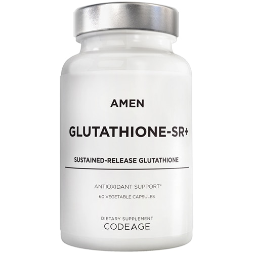 AMEN Glutathione-SR+ Sustained-Release L-Glutathione Galactomannans Sunflower Lecithin