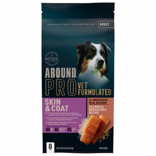 Abound Pro Dry Dog Food Vet Formulated Skin & Coat Salmon Brown Rice