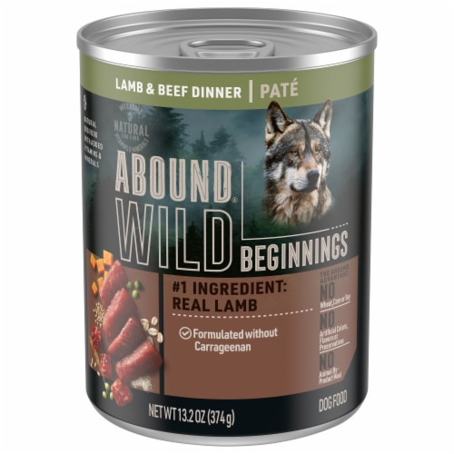 Abound Wild Beginnings Wet Dog Food High Protein Lamb & Beef Dinner Pate