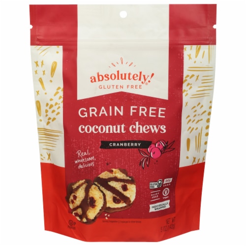 Absolutely Gluten Free Coconut Chews Grain Free Cranberry