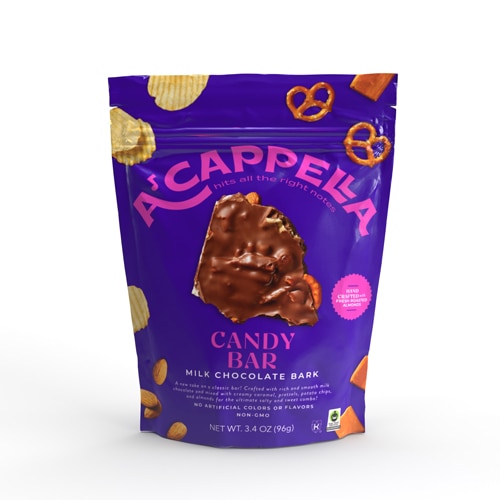 Acappella Milk Chocolate Bark Candy Bar