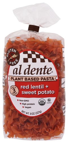 Al Dente Gluten Free Pasta Red Lentil & Sweet Potato