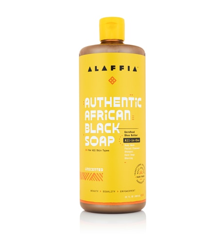 Alaffia Authentic African Black Soap All-in-One - Unscented