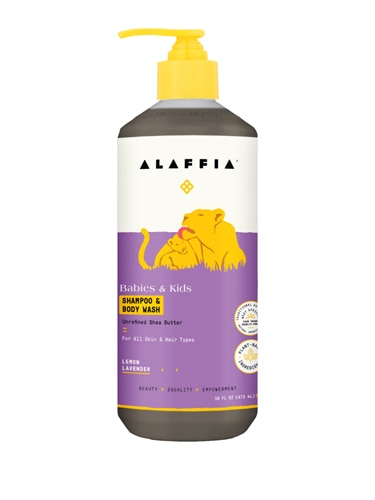 Alaffia Babies & Kids Shampoo & Body Wash Lemon Lavender