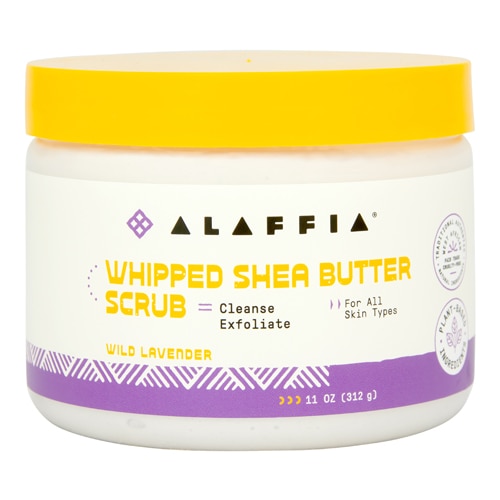 Alaffia Whipped Shea Butter Scrub - Wild Lavender