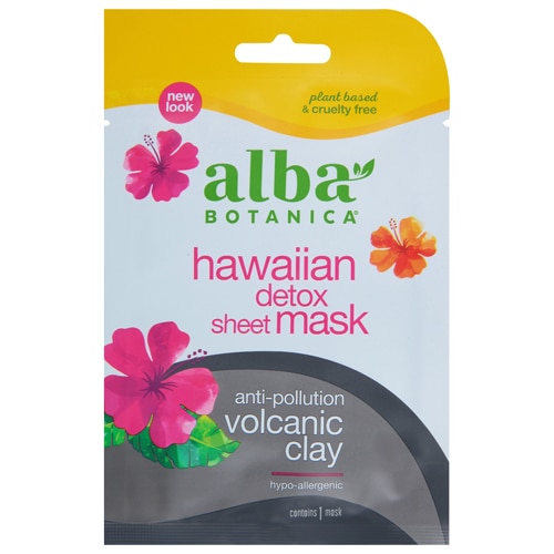 Alba Botanica Hawaiian Detox Sheet Mask Volcanic Clay