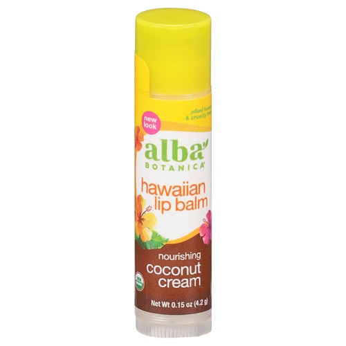 Alba Botanica Hawaiian Lip Balm Coconut Cream