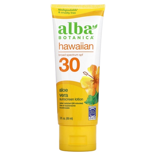 Alba Botanica Hawaiian Sunscreen SPF 30 Broad Spectrum