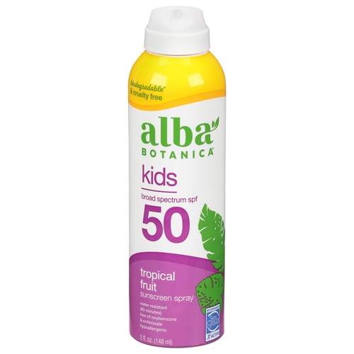 Alba Botanica Kids SPF 50 Sunscreen Spray Tropical Fruit