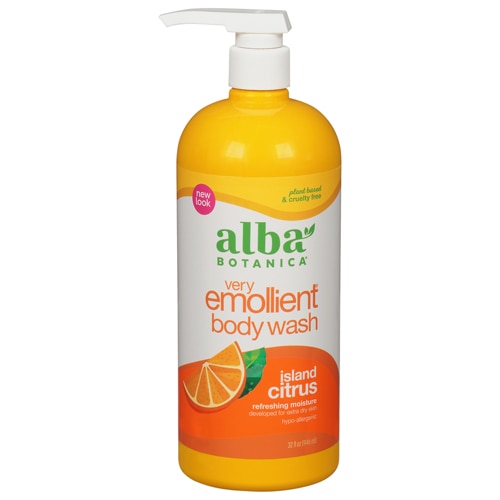 Alba Botanica Very Emollient Bath & Shower Gel Island Citrus