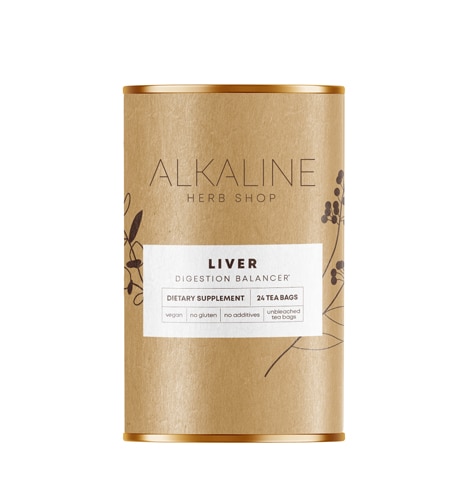 Alkaline Herb Shop Liver Tea Supplement Happy Liver Tea Unbleached Tea Bags