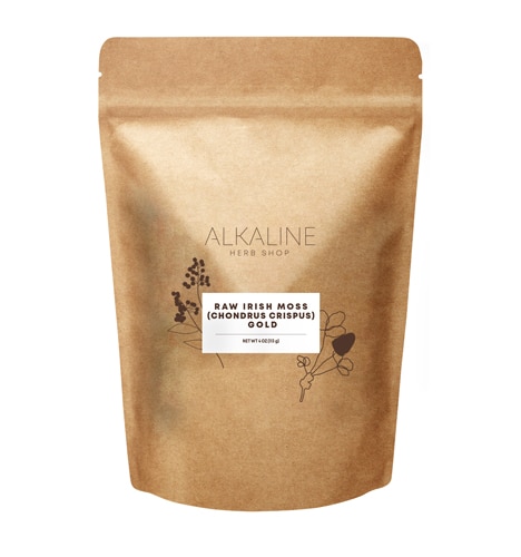 Alkaline Herb Shop Raw Chondrus Crispus Sea Moss Gold - Irish Sea Moss