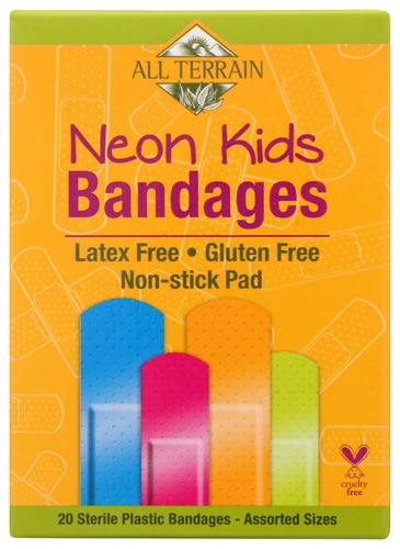 All Terrain Kids Bandages Latex Free Non-Stick Pad - Neon