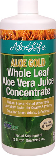 Aloe Life Whole Leaf Aloe Gold Herbal Bitter Concentrate Natural