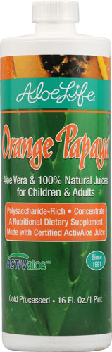 Aloe Life Whole Leaf Aloe Vera Juice Concentrate Orange Papaya