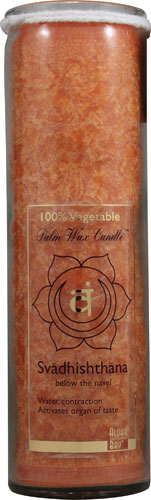 Aloha Bay Chakra Jar Love Svadhishthana Palm Wax Candle - Orange