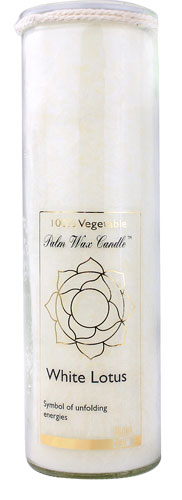 Aloha Bay Chakra Jar White Lotus Palm Wax Candle White