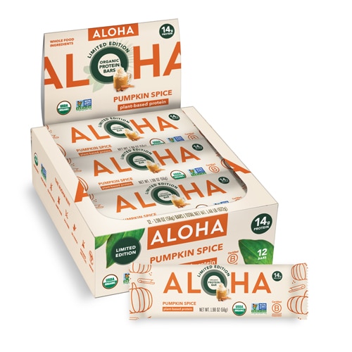 Aloha Organic Plant-Based Protein Bars Pumpkin Spice