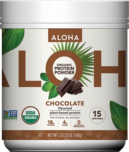 Aloha Organic Plant-Based Protein Powder Chocolate