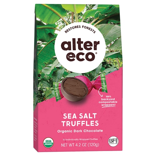 Alter Eco Dark Chocolate Truffles Sea Salt