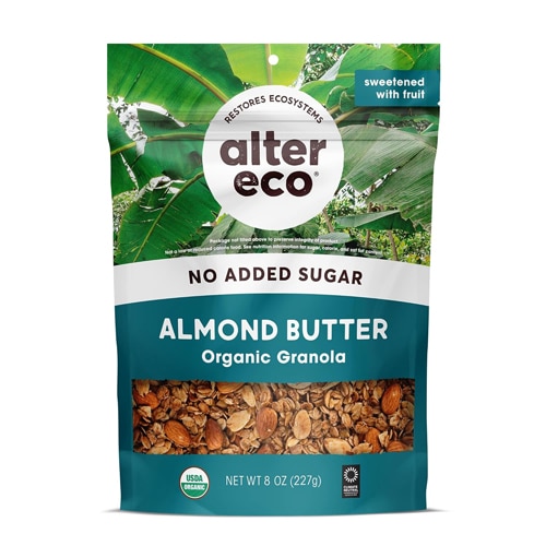 Alter Eco Organic No Added Sugar Granola Almond Butter