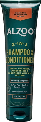 Alzoo Dog 2-in-1 Shampoo & Conditioner Rosemary Fragrance