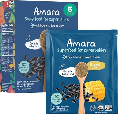 Amara Organic Baby Superfood Black Bean & Sweet Corn