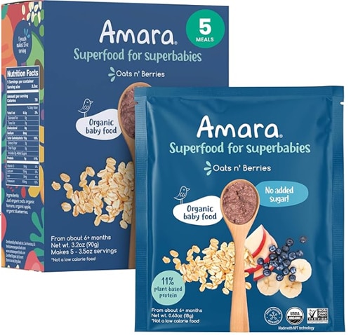 Amara Organic Baby Superfood Oats n' Berries