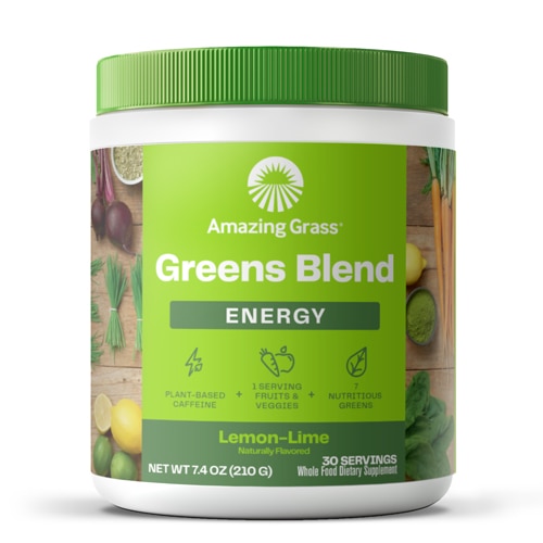 Amazing Grass Greens Blend Energy Powder Lemon Lime