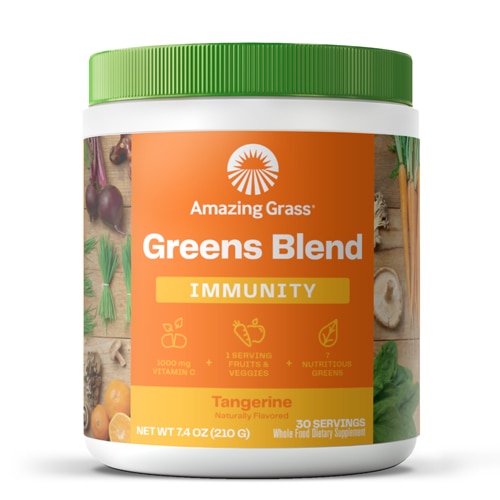 Amazing Grass Greens Blend Immunity Powder Tangerine