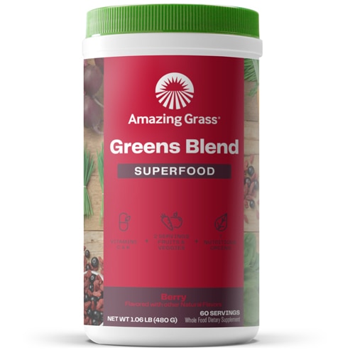 Amazing Grass Greens Blend Superfood Powder Berry