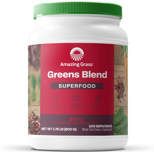 Amazing Grass Greens Blend Superfood Powder Berry