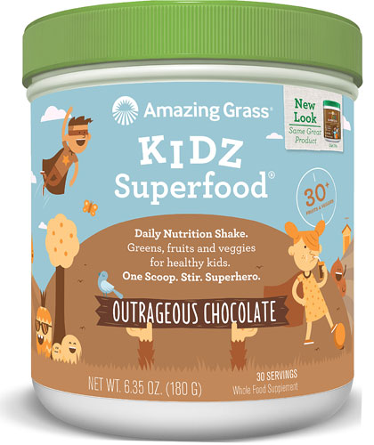 Amazing Grass Kidz SuperFood Powder Outrageous Chocolate