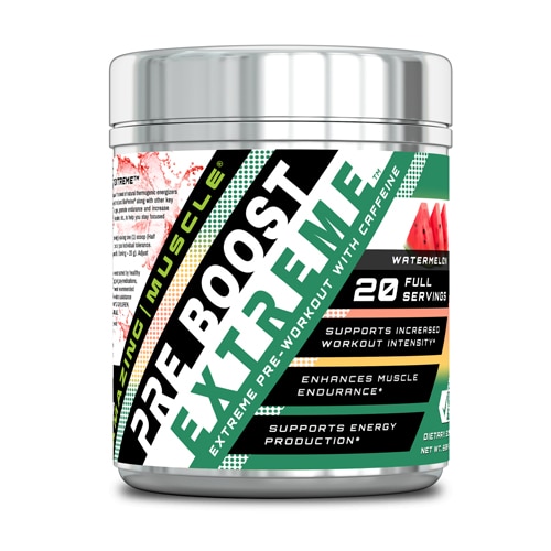 Amazing Muscle Pre Boost Extreme- Pre-Workout with Caffeine Watermelon