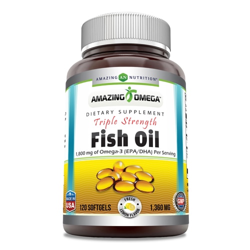 Amazing Nutrition Amazing Omega - Triple Strength Fish Oil Lemon