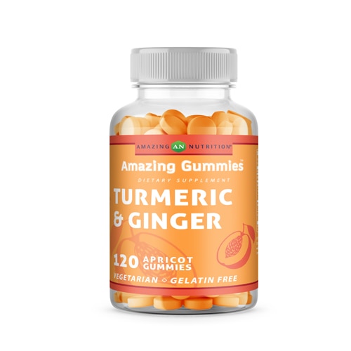 Amazing Nutrition Curcumin & Ginger Gummies Apricot