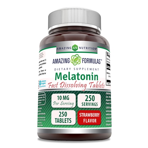 Amazing Nutrition Melatonin Fast Dissolving Tablets Strawberry