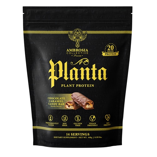 Ambrosia Planta Plant Protein Chocolate Caramel Candy Bar