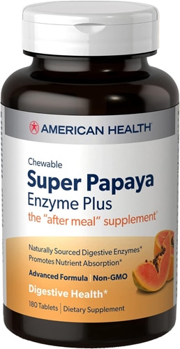 American Health Super Papaya Enzyme Plus Chewable