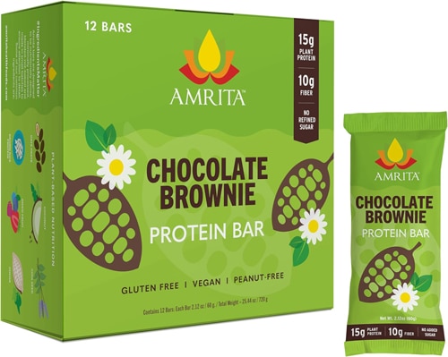 Amrita Plant Protein Bars Chocolate Brownie