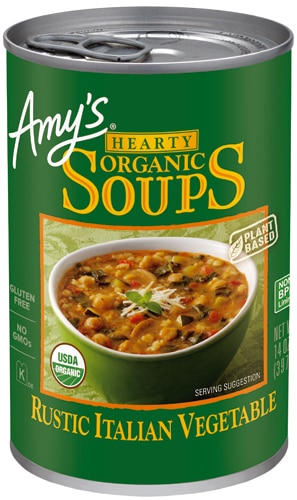 Amy's Organic Hearty Soup Rustic Italian Vegetable