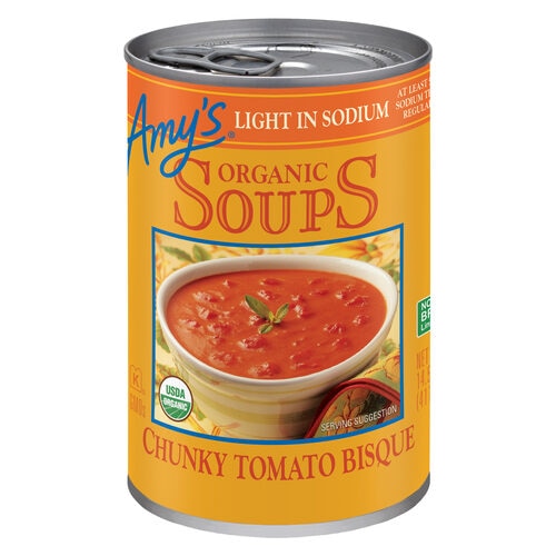 Amy's Organic Soup Light in Sodium Chunky Tomato Bisque