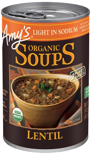 Amy's Organic Soup Light in Sodium Lentil