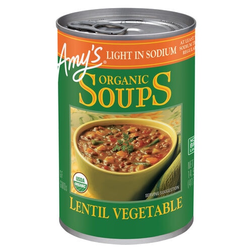 Amy's Organic Soup Light in Sodium Lentil Vegetable