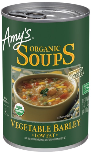 Amy's Organic Soup Low Fat Vegetable Barley