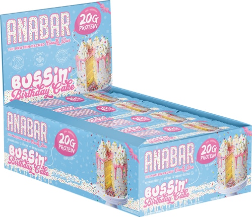 Anabar Bussin' Birthday Cake Protein-Packed Candy Bar