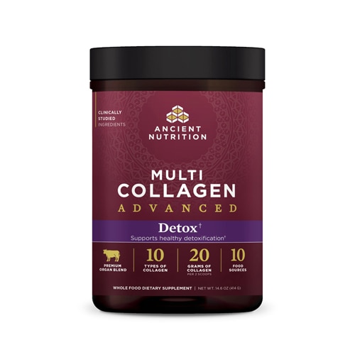 Ancient Nutrition Multi Collagen Advanced Powder - Cleanse & Detox Unflavored