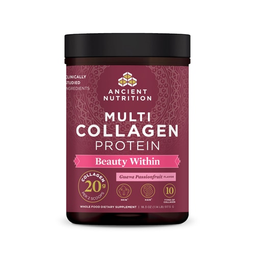 Ancient Nutrition Multi Collagen Protein Beauty Within Guava Passionfruit