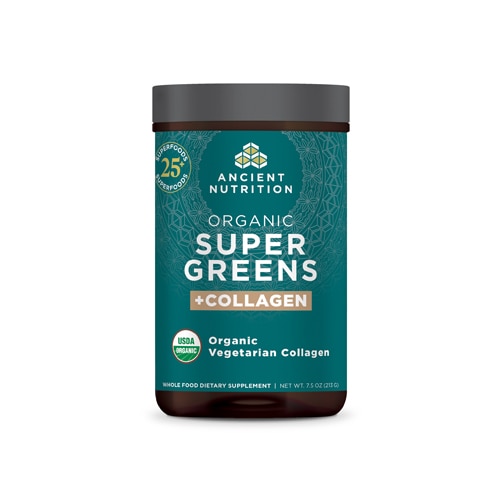 Ancient Nutrition Organic SuperGreens + Collagen Powder